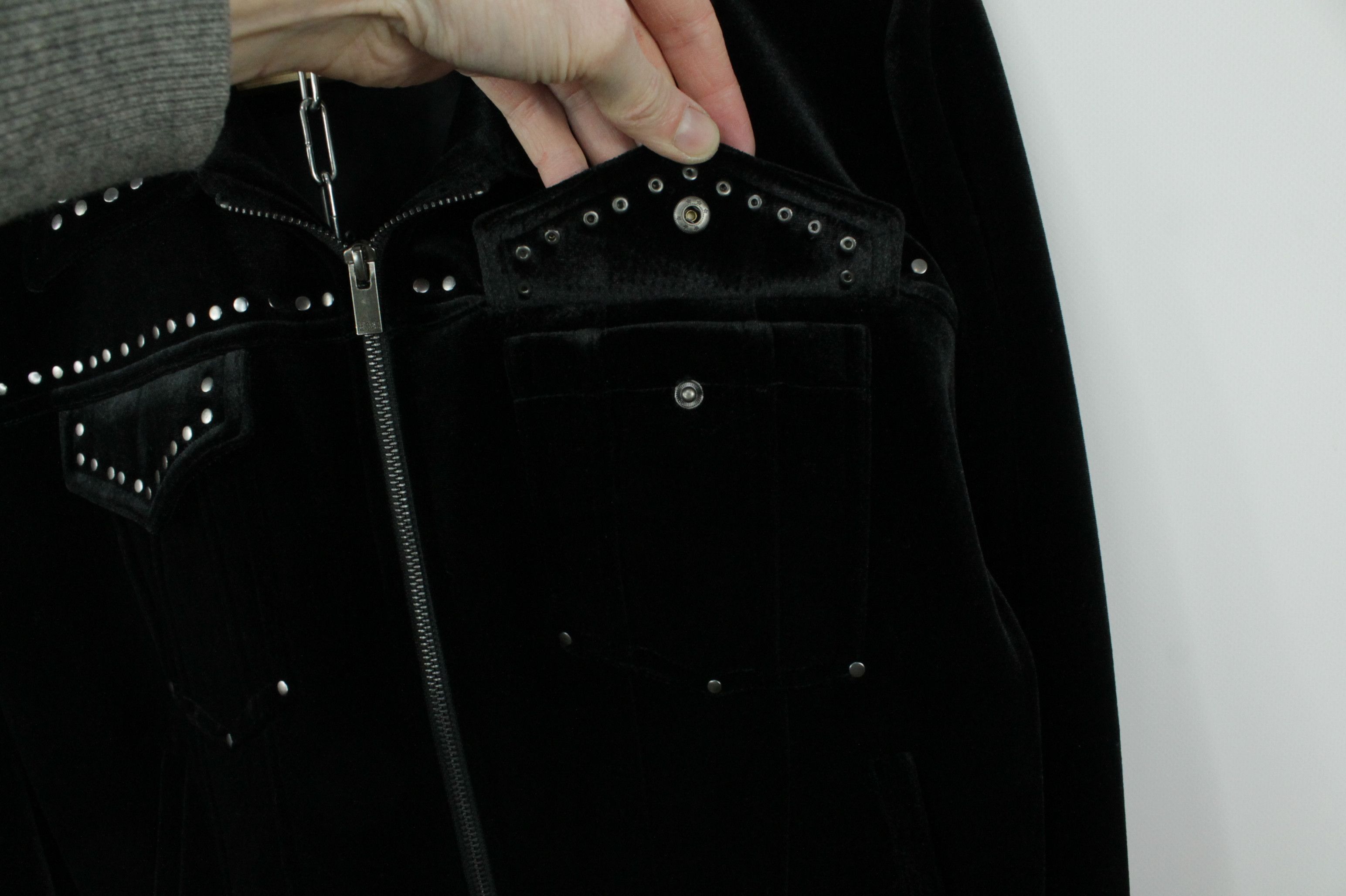 The Kooples Black Velvet Women's Jacket