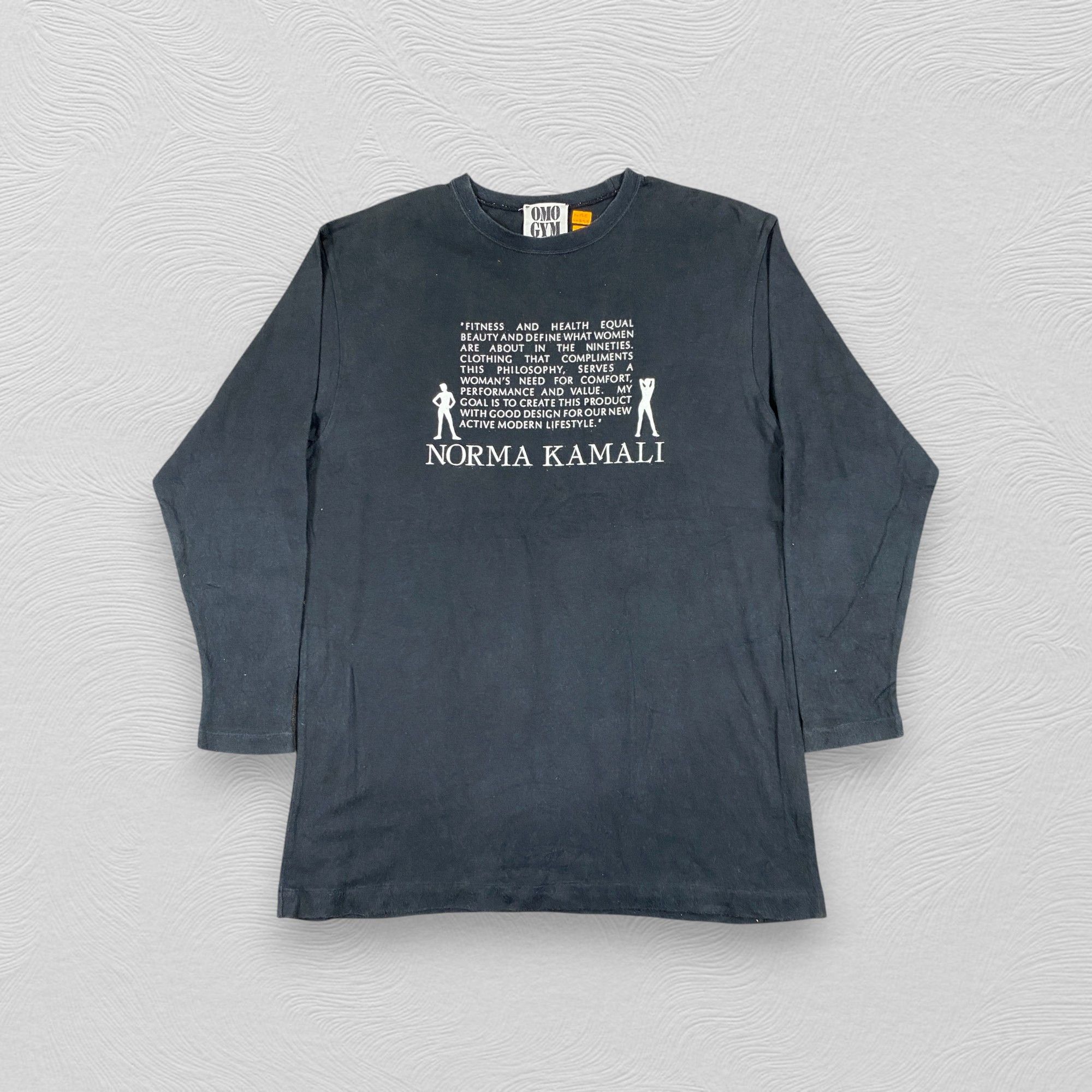 Japanese Brand Vintage Omo Gym By Norma Kamali New York T Shirt -D054 Size US M / EU 48-50 / 2 - 1 Thumbnail