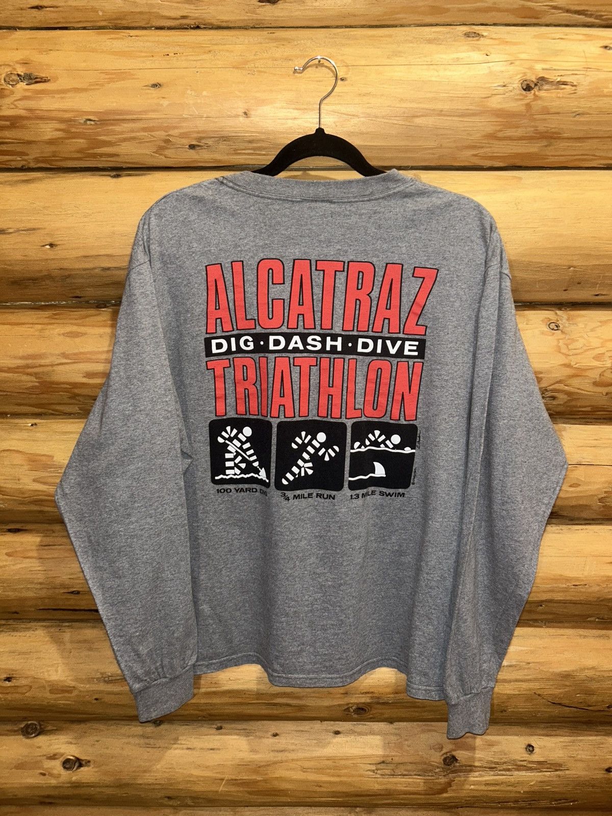 Other Crazy Shirt Alcatraz San Francisco Humor Triathlon Vintage Size US S / EU 44-46 / 1 - 16 Thumbnail