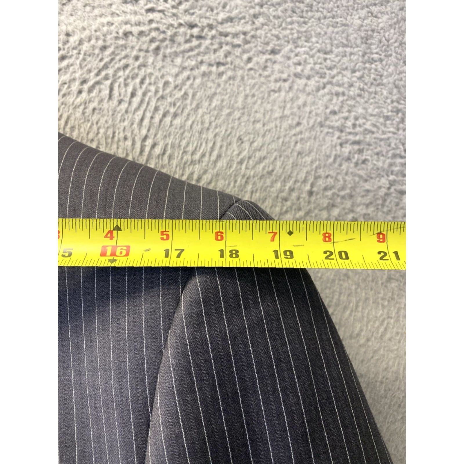 Vintage Giorgio Cosani 3 Piece Suit Wool Gray Striped Size 38R Regular Fit Mens 90s Size 38R - 7 Thumbnail