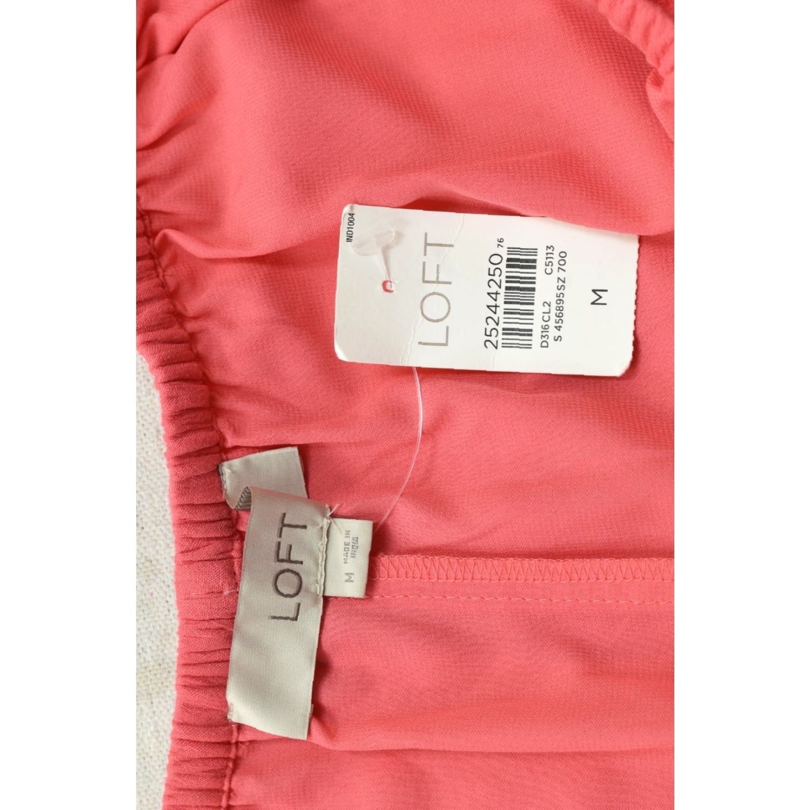 Loft LOFT Skirt Women's Mini Ruffle Tiered Coral Orange Rayon Lined Casual M Size 32" / US 10 / IT 46 - 6 Thumbnail