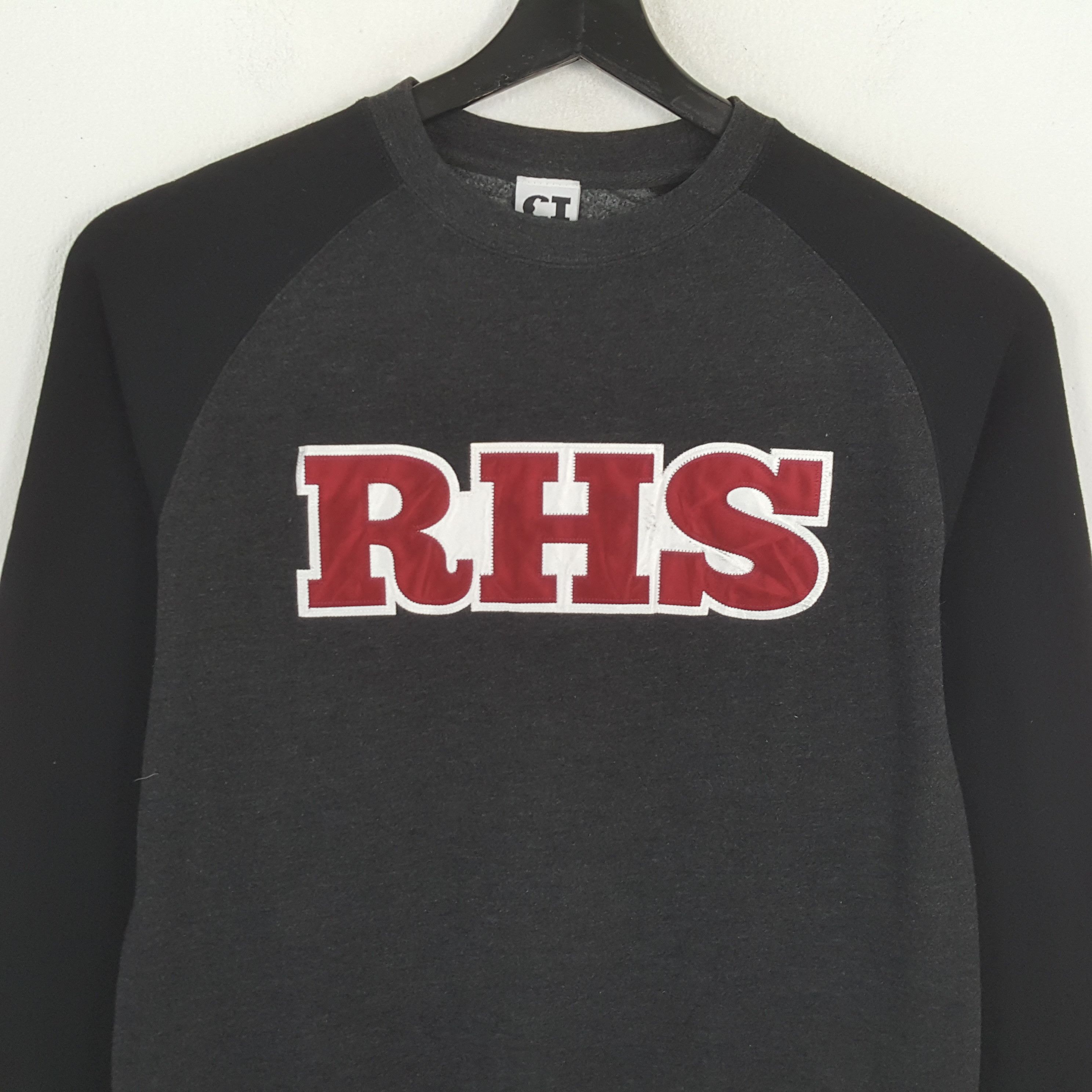 Vintage RHS Center Design Streetwear Style Sweatshirt Size US M / EU 48-50 / 2 - 2 Thumbnail