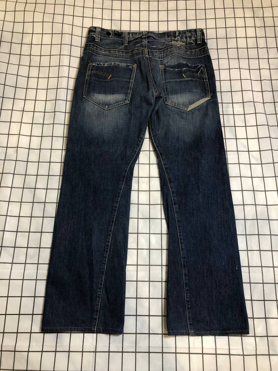 G-Star G-Star Originals Raw Blue Denim Bootcut Dark Wash Mid Rise Size US 34 / EU 50 - 24 Thumbnail