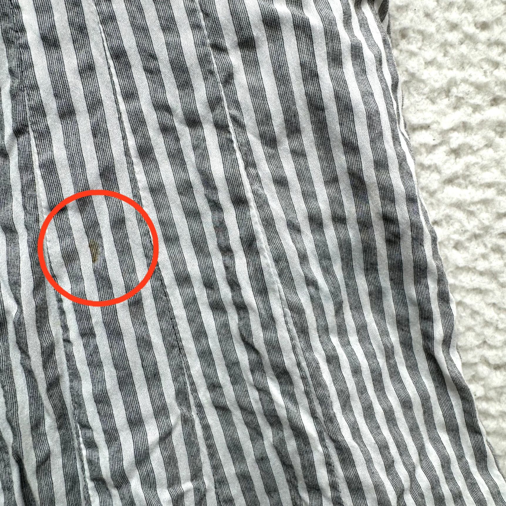 Vintage Y2K Vintage Maxi Day Dress Bohemian Boho Striped Grey White S/M Small Medium Grunge Cotton Blend BiBA Women's Dress Daywear Size S / US 4 / IT 40 - 6 Thumbnail