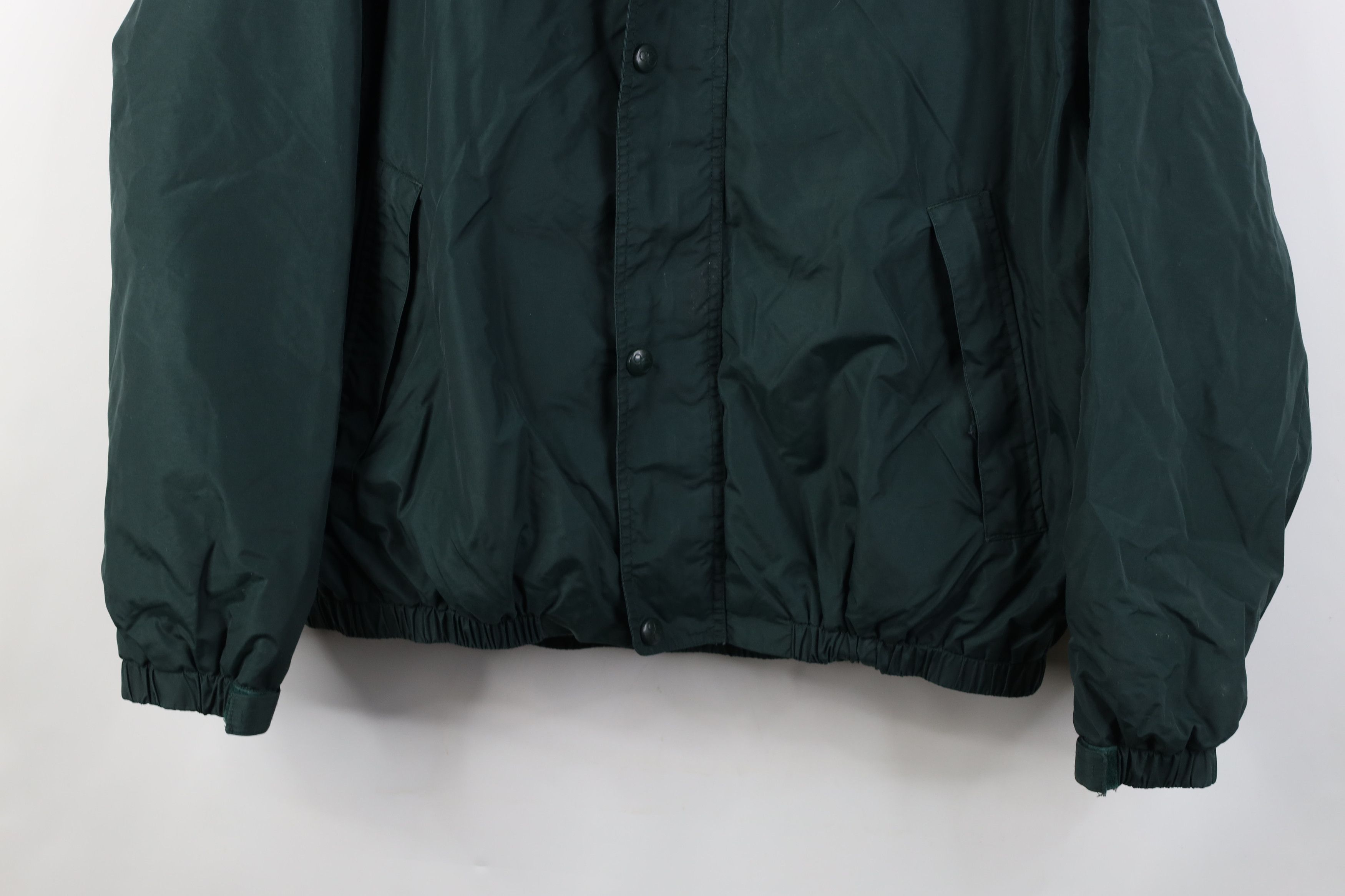 Vintage Vintage 90s Y2K Streetwear Fleece Lined Bomber Jacket Green Size US L / EU 52-54 / 3 - 3 Thumbnail