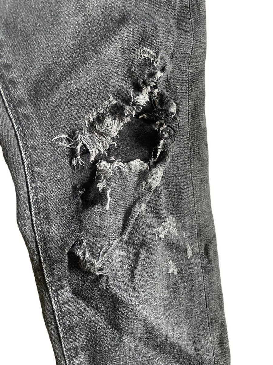 If Six Was Nine 2000s FUGA Vkei Distressed Skinny Jeans Japanese archive Size US 31 - 7 Thumbnail