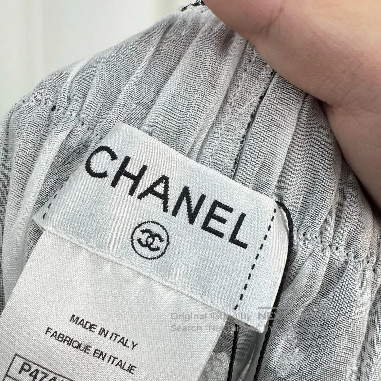 Chanel Chanel Black Lace Logo Shorts| Size 33" - 6 Thumbnail