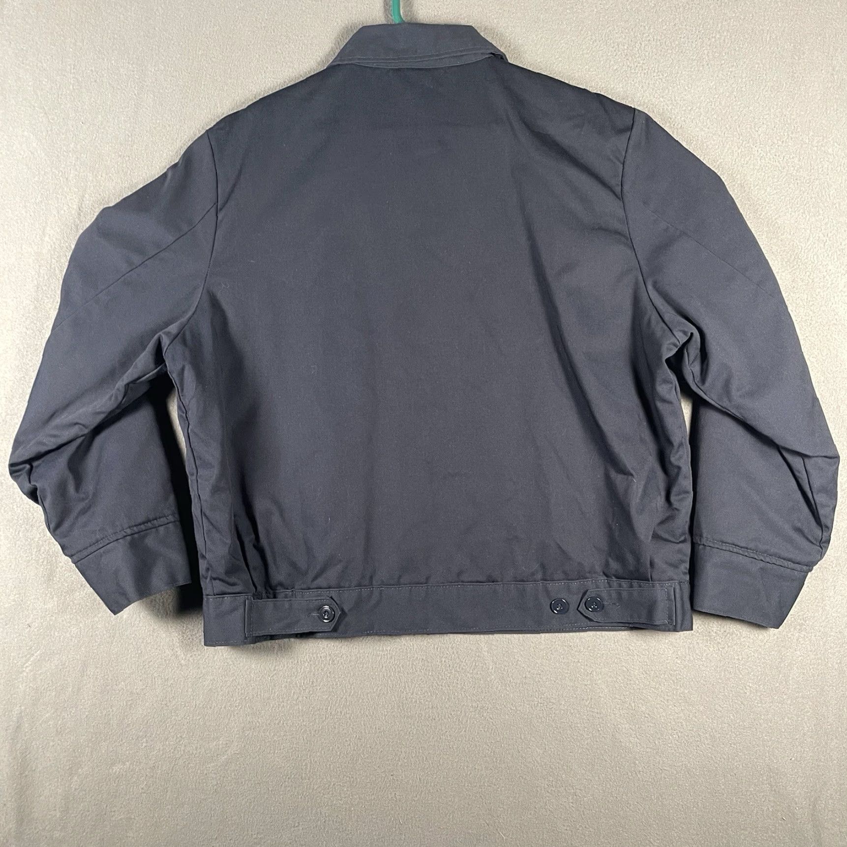 Dickies Dickies Jacket Mens XLR Navy Blue Canvas Work Chore Utility Bomber Zip Up Lined Pockets Regular Size US XL / EU 56 / 4 - 3 Thumbnail