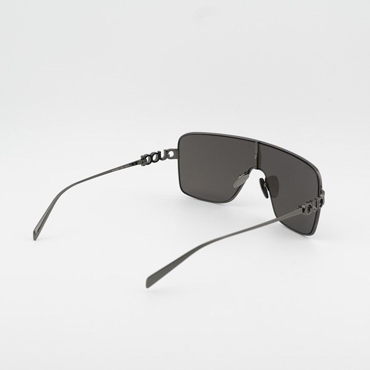 Gucci Gucci GG1936S 002 Sunglasses Gunmetal Grey Shield Frame Size ONE SIZE - 4 Thumbnail