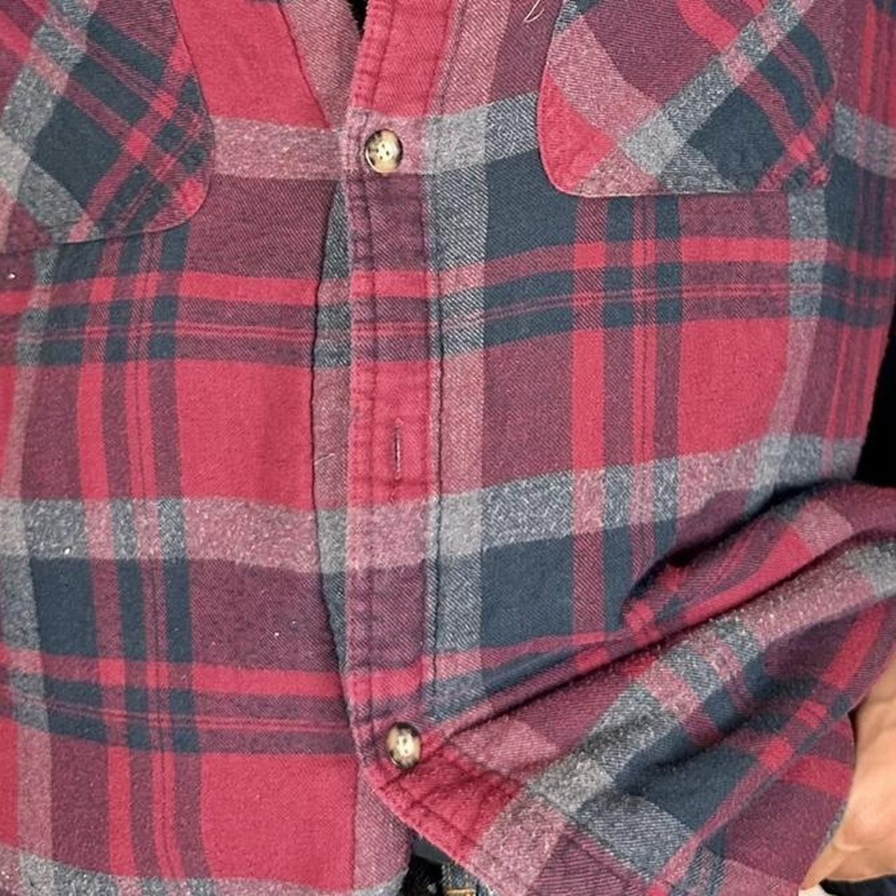 Cherokee Vintage Cherokee Red/Navy Plaid Quilted Flannel Jacket - XL Size US XL / EU 56 / 4 - 7 Thumbnail
