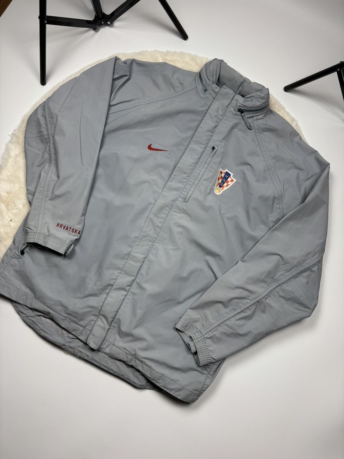 Nike 2004 Nike Croatia Soccer Jacket Hrvatska - Player Issued Size US XXL / EU 58 / 5 - 2 Thumbnail
