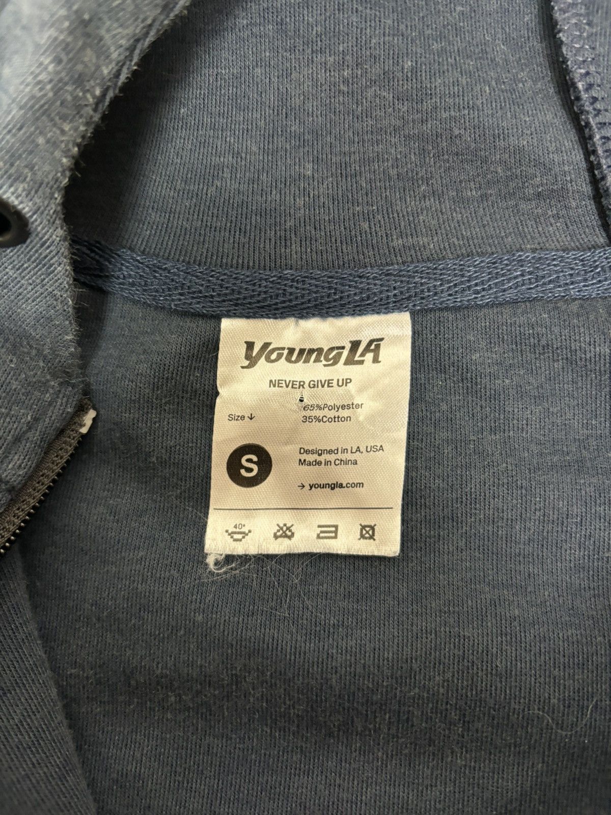 YoungLA Navy blue youngla zip up with hood Size US S / EU 44-46 / 1 - 4 Thumbnail