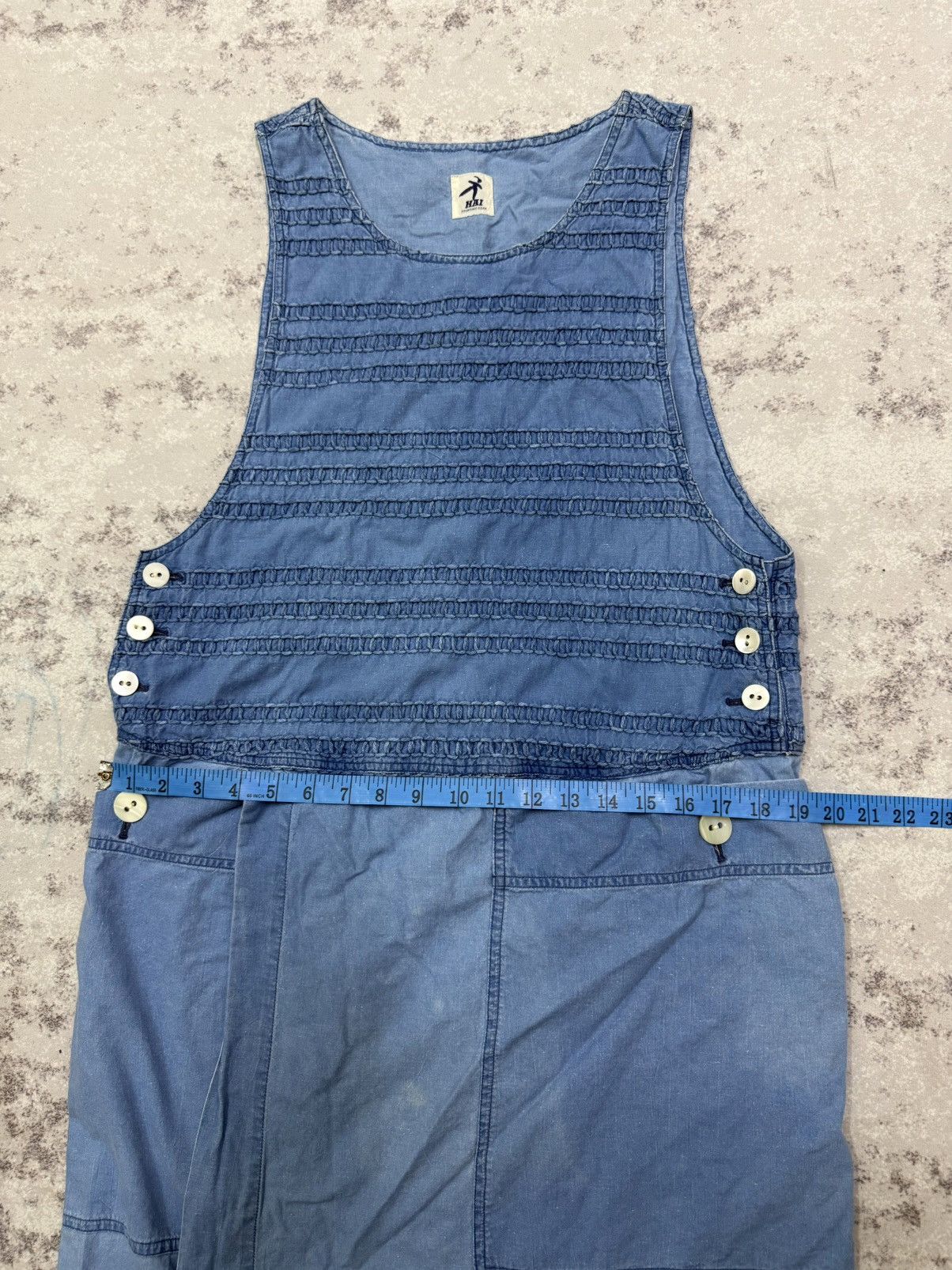 Hai Sporting Gear Issey miyake Hai Sporting Gear Denim Sleeveless Long Dress Size S / US 4 / IT 40 - 16 Thumbnail