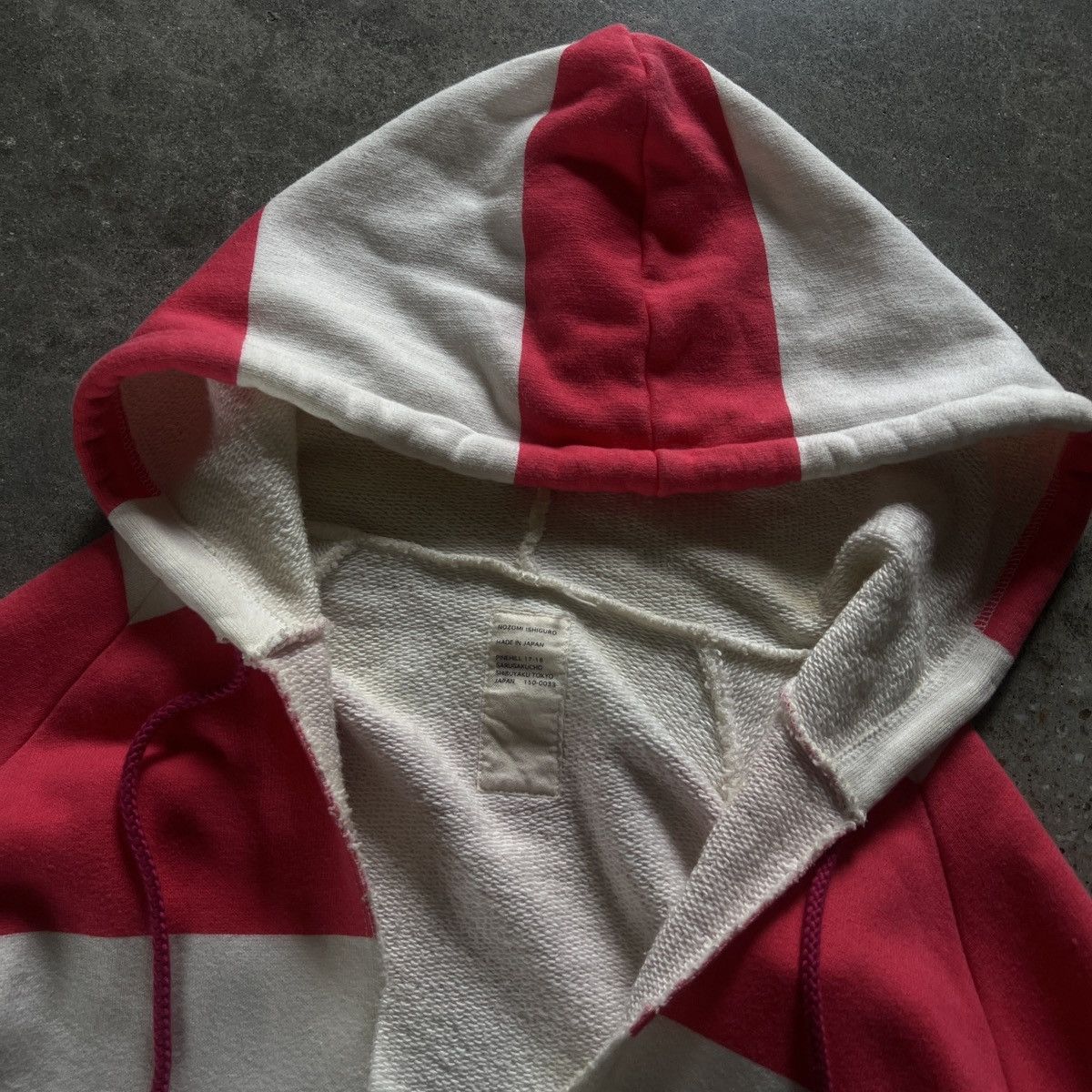 Nozomi Ishiguro Nozomi Ishiguro Stripped cut Hoodie Size US M / EU 48-50 / 2 - 2 Thumbnail