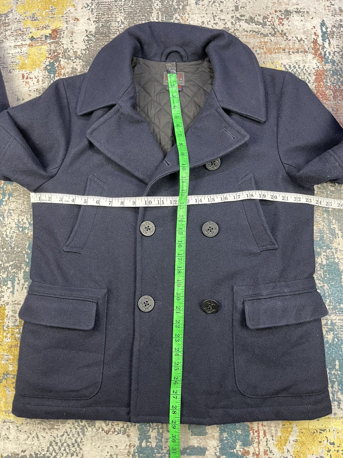 Woolrich Woolen Mills Woolrich Wool Double Breasted Navy Sailor Peacoat Size US L / EU 52-54 / 3 - 10 Thumbnail