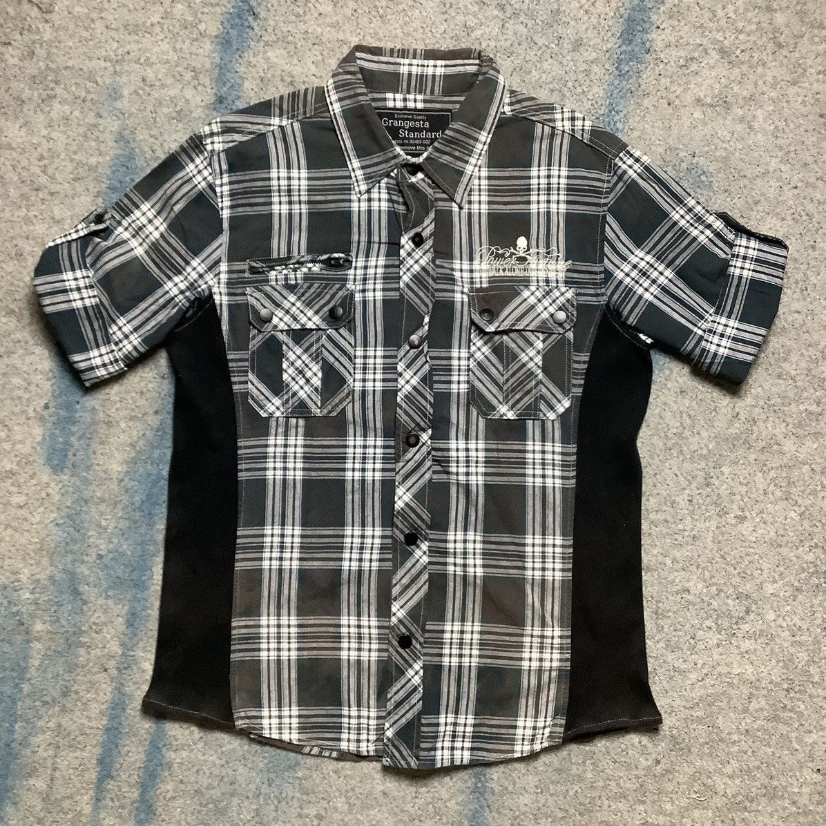 If Six Was Nine × KMRii × Le Grande Bleu (L.G.B.) Vintage Grangesta Standard Japan Mesh Punk Anarchy Poem Y2K Size US L / EU 52-54 / 3 - 10 Thumbnail