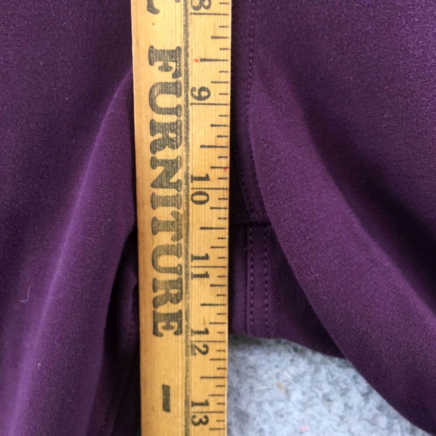 Calvin Klein Calvin Klein & Co Trouser Pants Womens 16 Purple Tapered Leg Mid Rise Zip Fly Pants Mens? Size 38" / US 16 / IT 52 - 6 Thumbnail