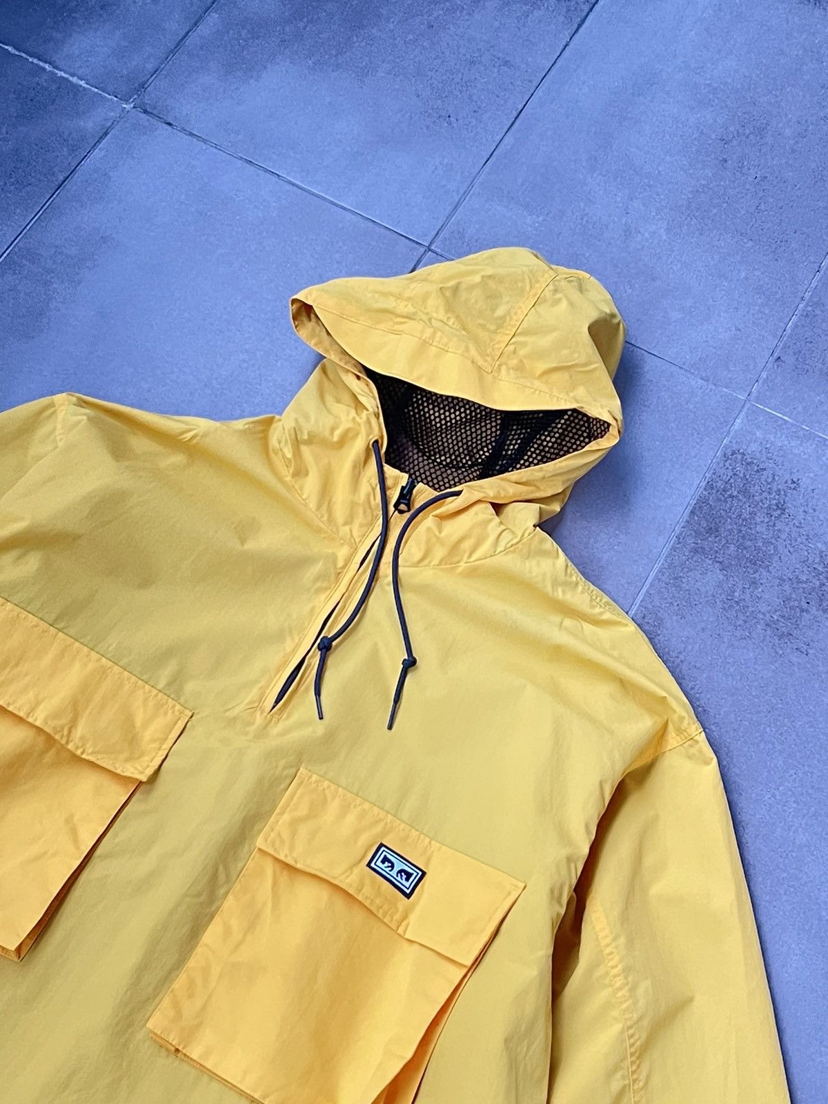 Obey Obey Small Logo Yellow Reflective Windbreaker Anorack Jacket Size US XXL / EU 58 / 5 - 5 Thumbnail
