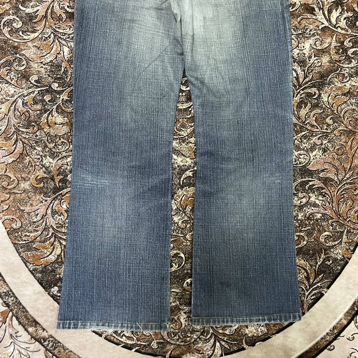 Edwin 🔥Vintage Edwin Blue Trip Washed Ripped Distress Denim Jeans Size US 30 / EU 46 - 6 Thumbnail