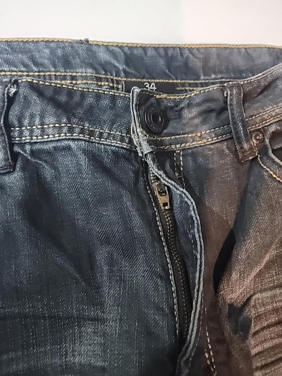 Other Buffalo Mens Blue Jeans Relaxed Fit Straight Leg 34Wx31L Size US 34 / EU 50 - 7 Thumbnail