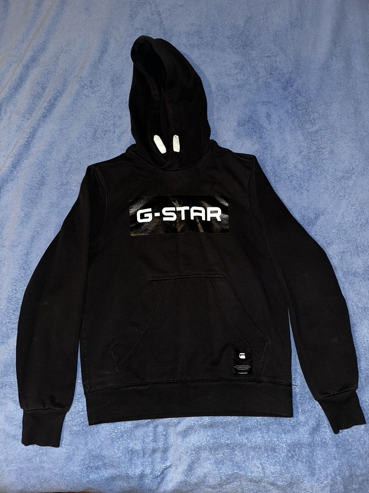 Image of G Star Raw Hoodie in Black, Men's (Size Small)