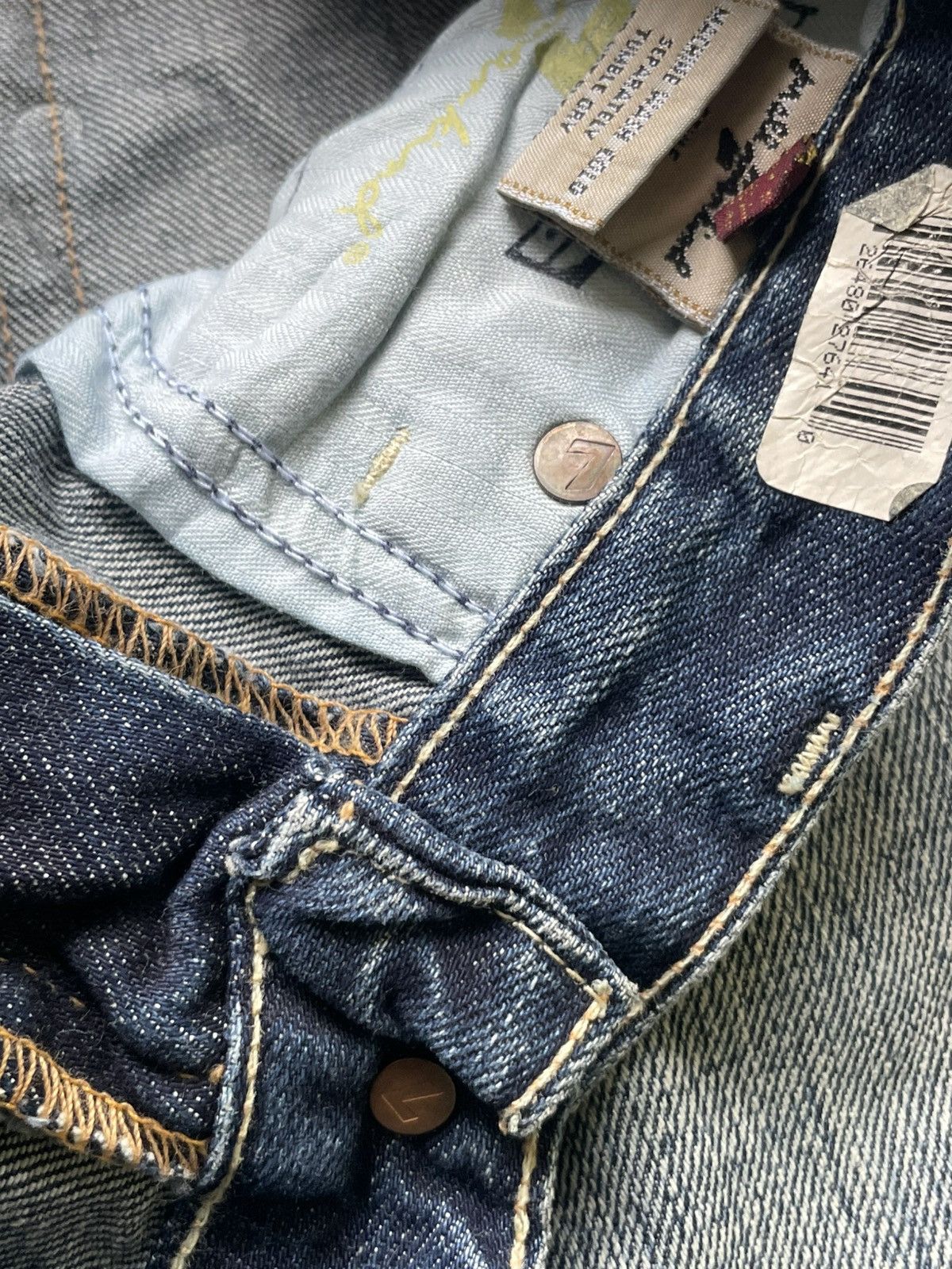 7 For All Mankind × Designer 7 For All Mankind Flare Distresed Size 29" - 19 Thumbnail