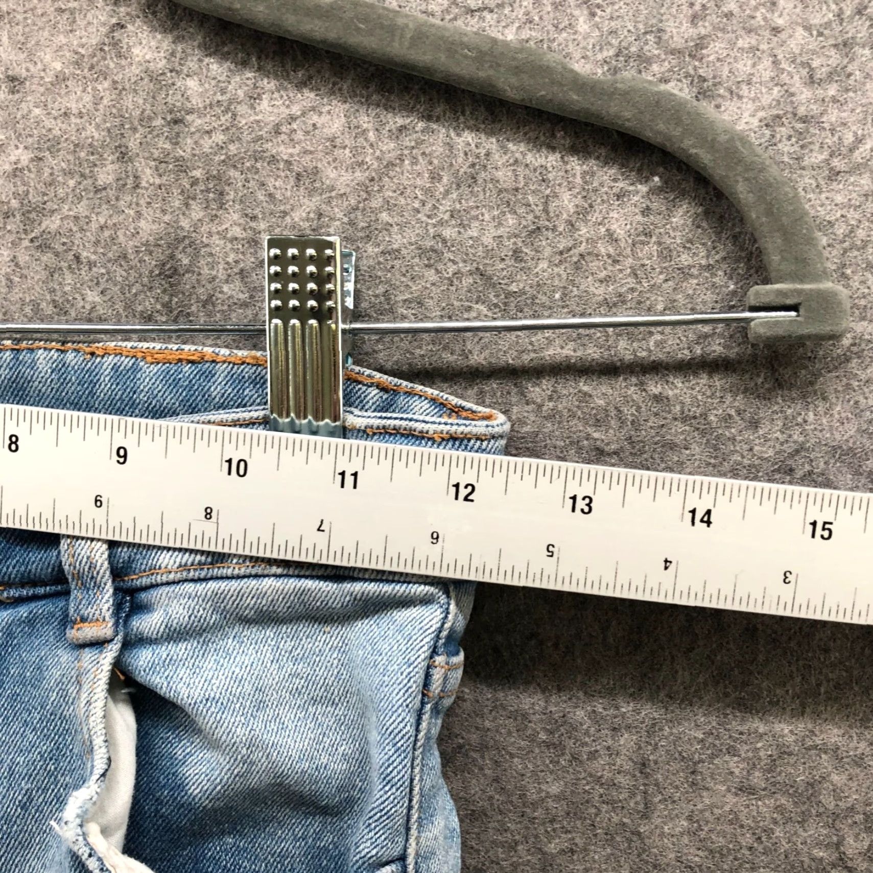 Zara VINTAGE Zara High Rise Skinny Jeans Womens Size 2 Blue Light Wash Frayed Hem Stretch Denim Size 26" / US 2 / IT 38 - 7 Thumbnail