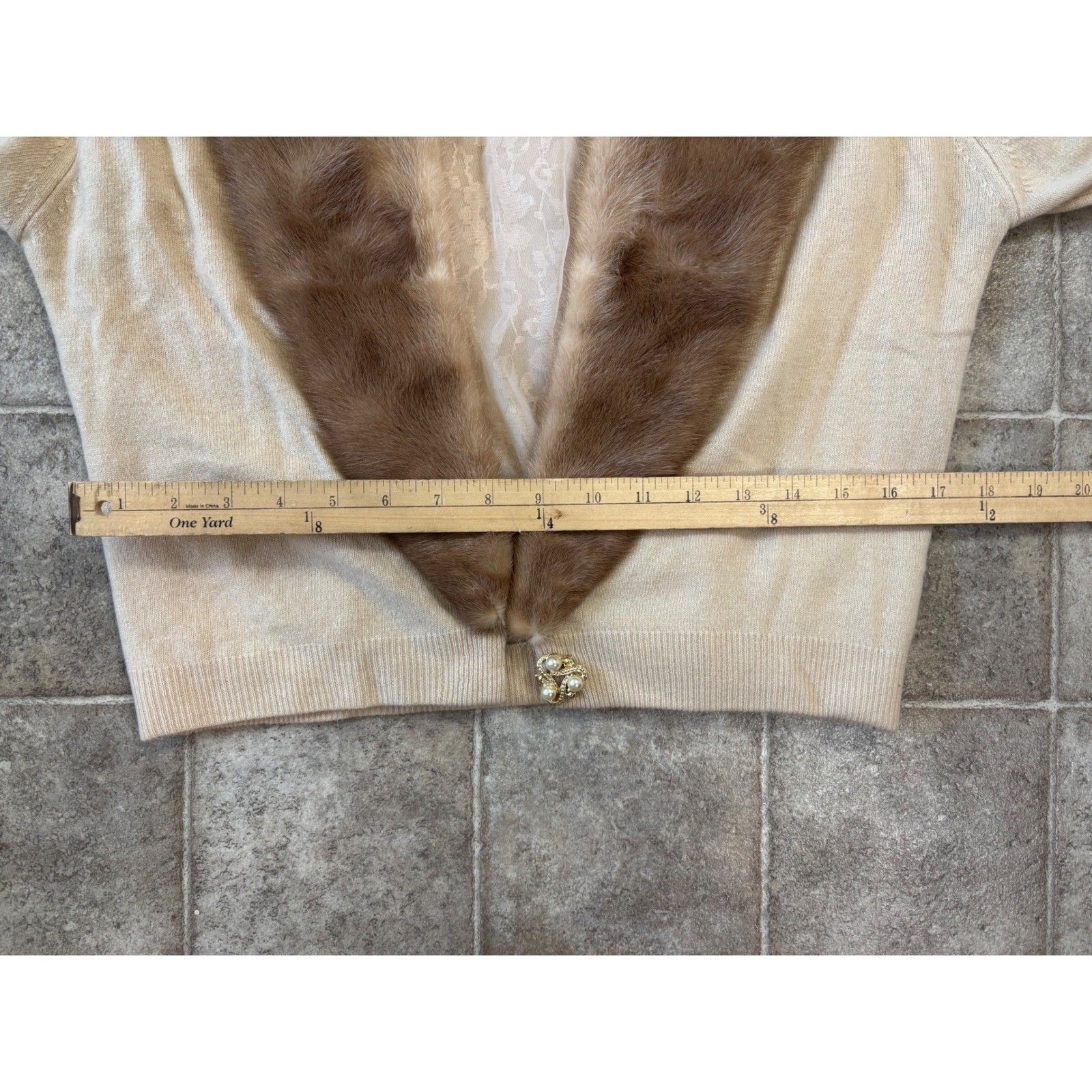 Other Vintage Cameron Classics Cashmere Cardigan Mink Fur Collar Size S / US 4 / IT 40 - 21 Thumbnail