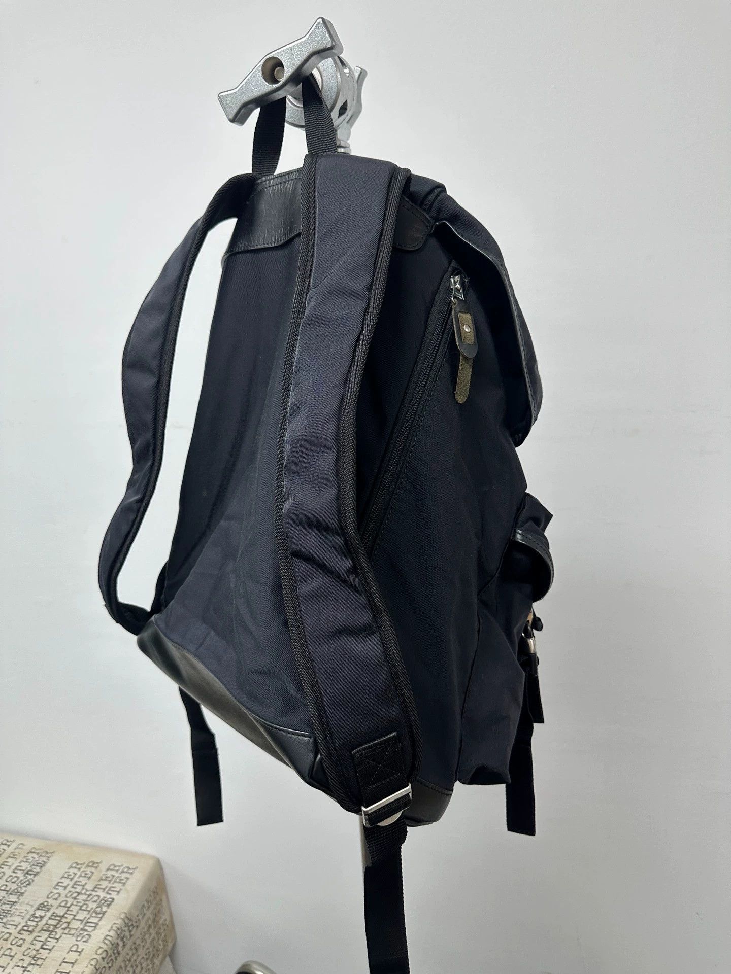 Yohji Yamamoto Yohji Yamamoto Pour Homme nylon leather panel backpack Size ONE SIZE - 5 Thumbnail