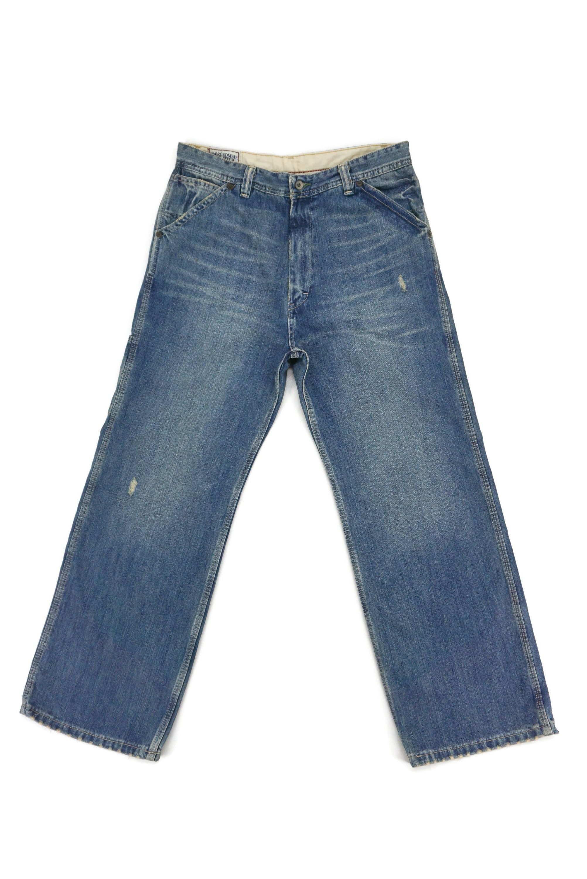 Abercrombie & Fitch Baggy Carpenter fits W35xL31 Abercrombie Workwear Jeans Size US 32 / EU 48 - 2 Thumbnail