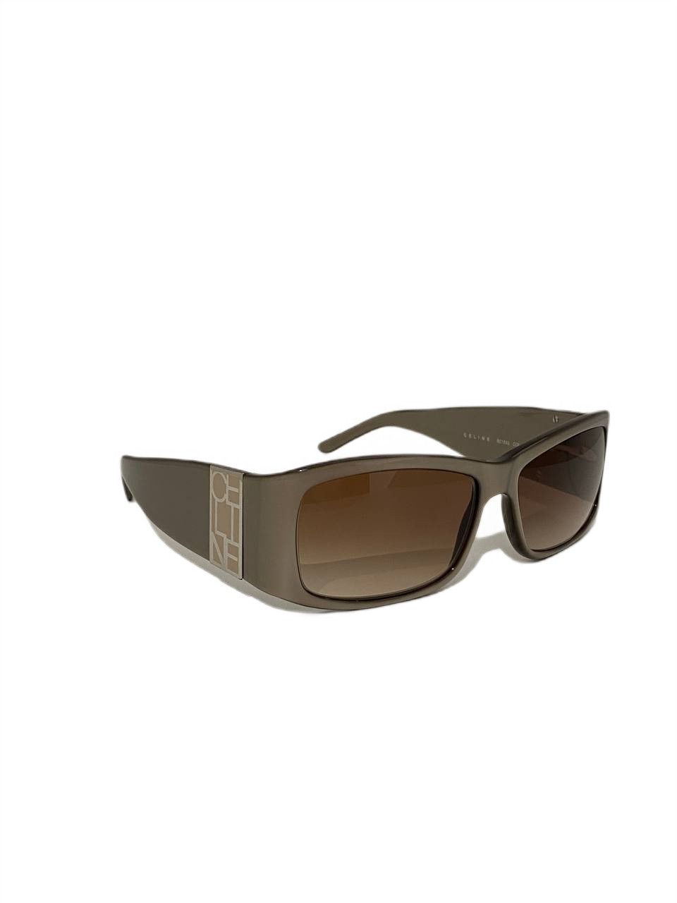 Celine Celine Shield Logo Rectangle Oversized Vintage Sunglasses Size ONE SIZE - 1 Thumbnail