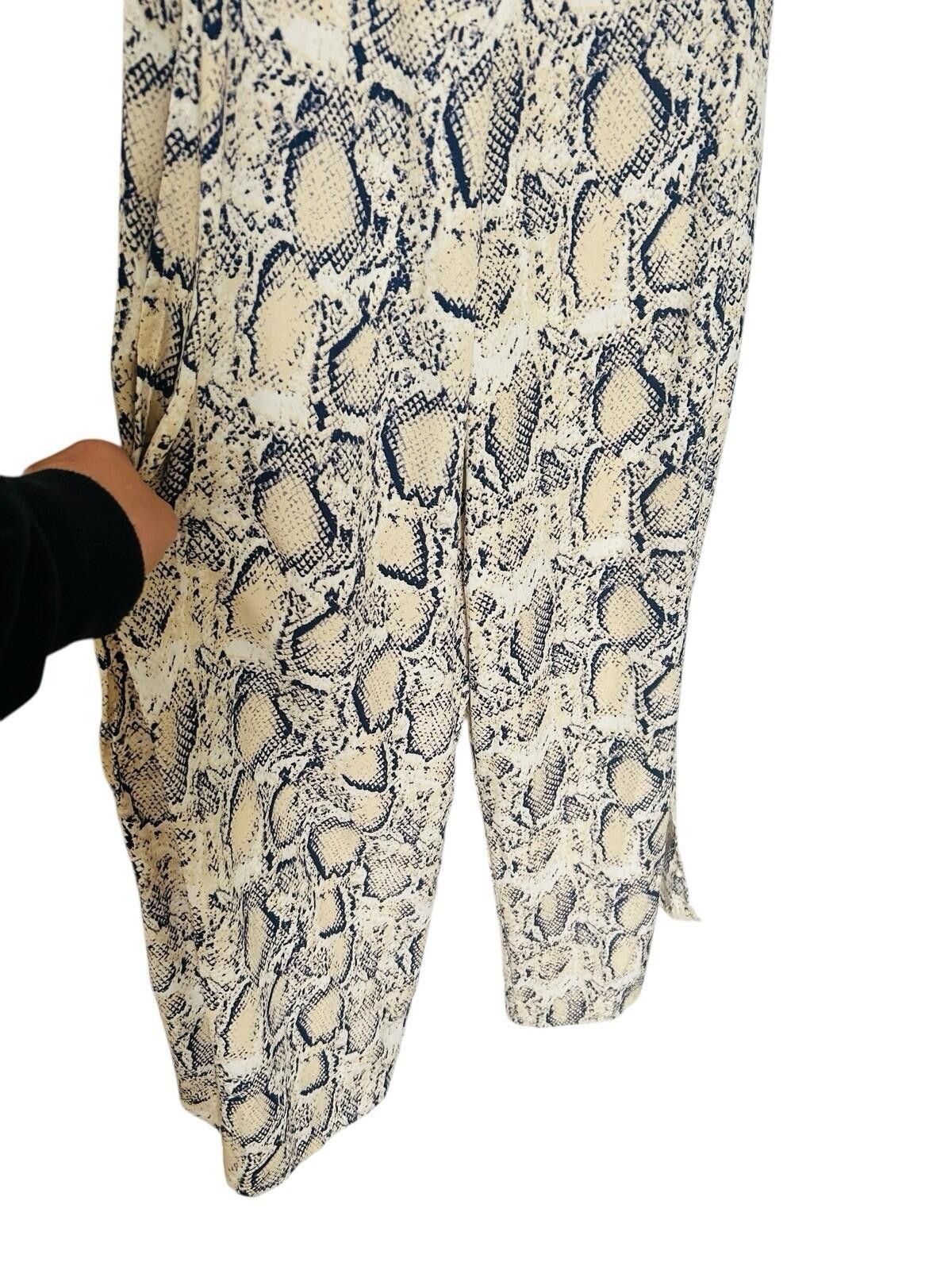 Other Miss Valley Jumpsuit Beige Animal Print BNWT - Sz 8 Size 27" / US 4 / IT 40 - 8 Thumbnail