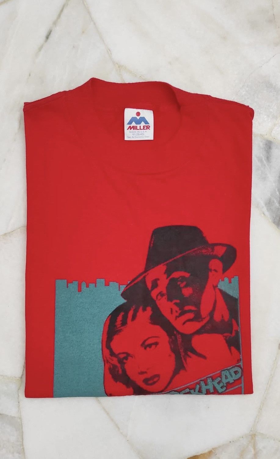 Powell Peralta GRAIL💥1980s BLOCKHEAD SKATEBOARD RON CAMERON TEE ZORLAC Size US M / EU 48-50 / 2 - 2 Thumbnail