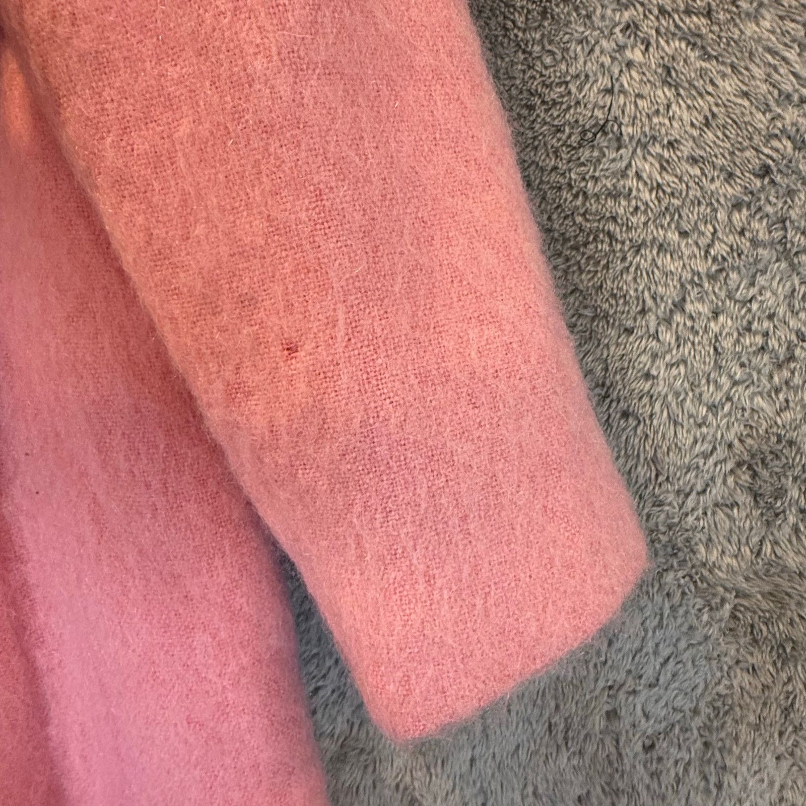 Other Vintage Pink Mohair Trench Coat Double Breasted Long Size M / US 6-8 / IT 42-44 - 8 Thumbnail