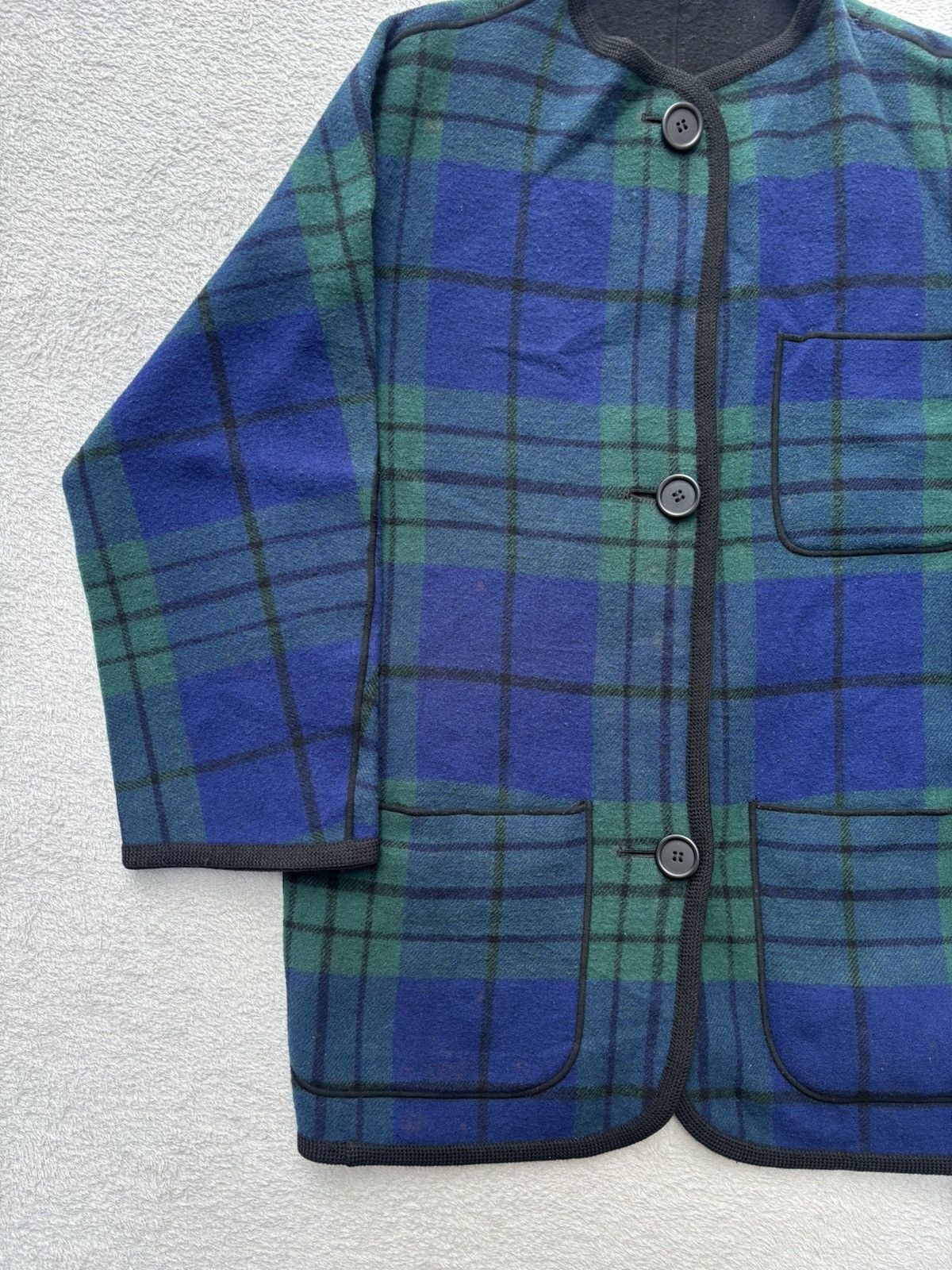 Jean Paul Gaultier 90s Jean Paul Black Watch Tarta Reversible Coat Size US M / EU 48-50 / 2 - 3 Thumbnail