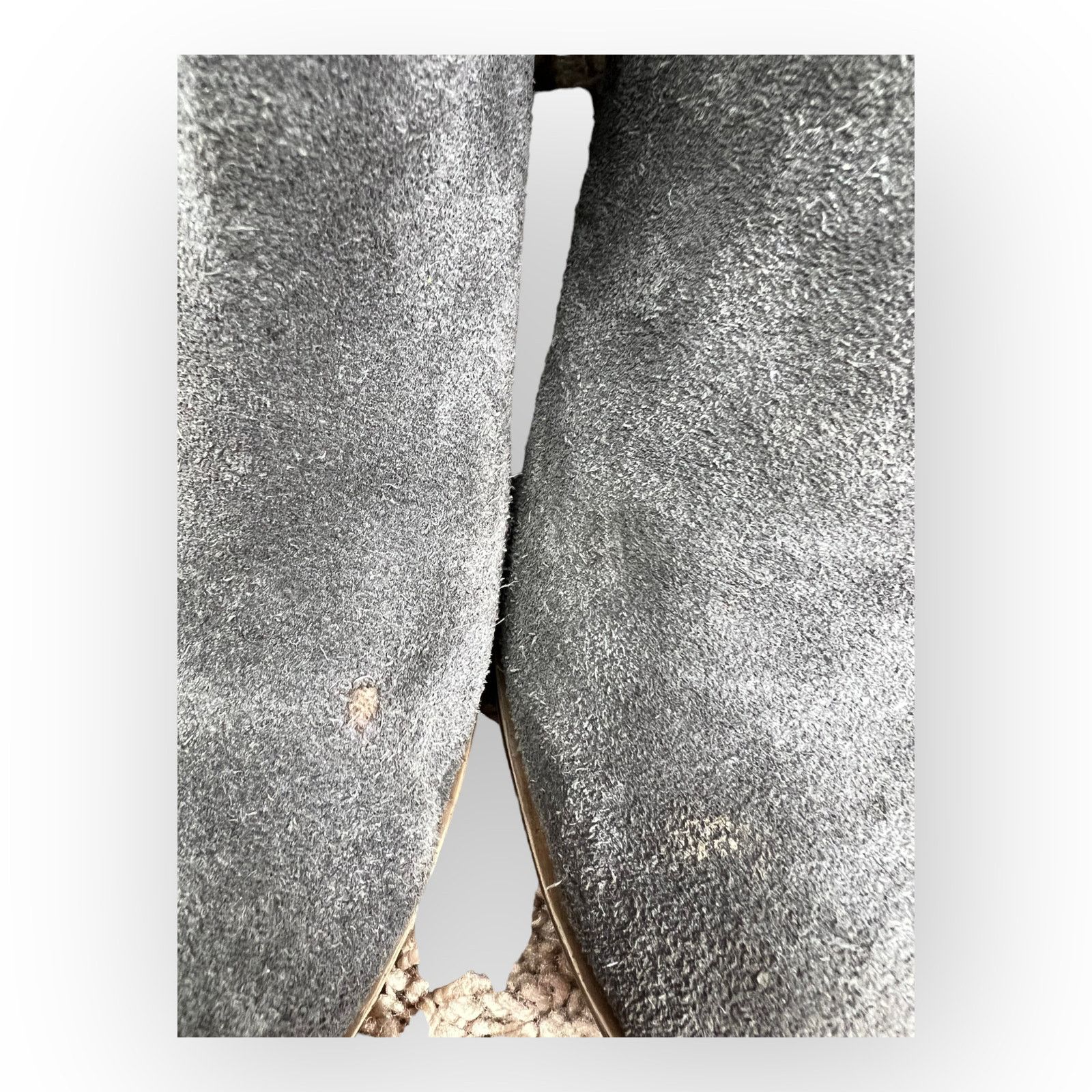 Lucky Brand Lucky Brand | Brenon Gray Suede Distressed Ankle Bootie Size US 9 / IT 39 - 6 Thumbnail