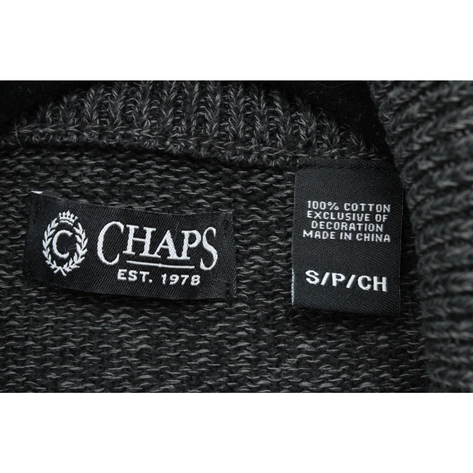 Chaps Chaps Cardigan Sweater Men's Small Gray Long Sleeve V-Neck Button Up Cozy Casual Size US S / EU 44-46 / 1 - 6 Thumbnail