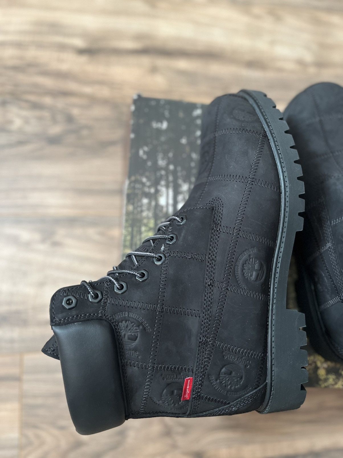 Supreme × Timberland Supreme Patchwork Timberland 6” Premium Waterproof Boot Size US 12 / EU 45 - 5 Thumbnail