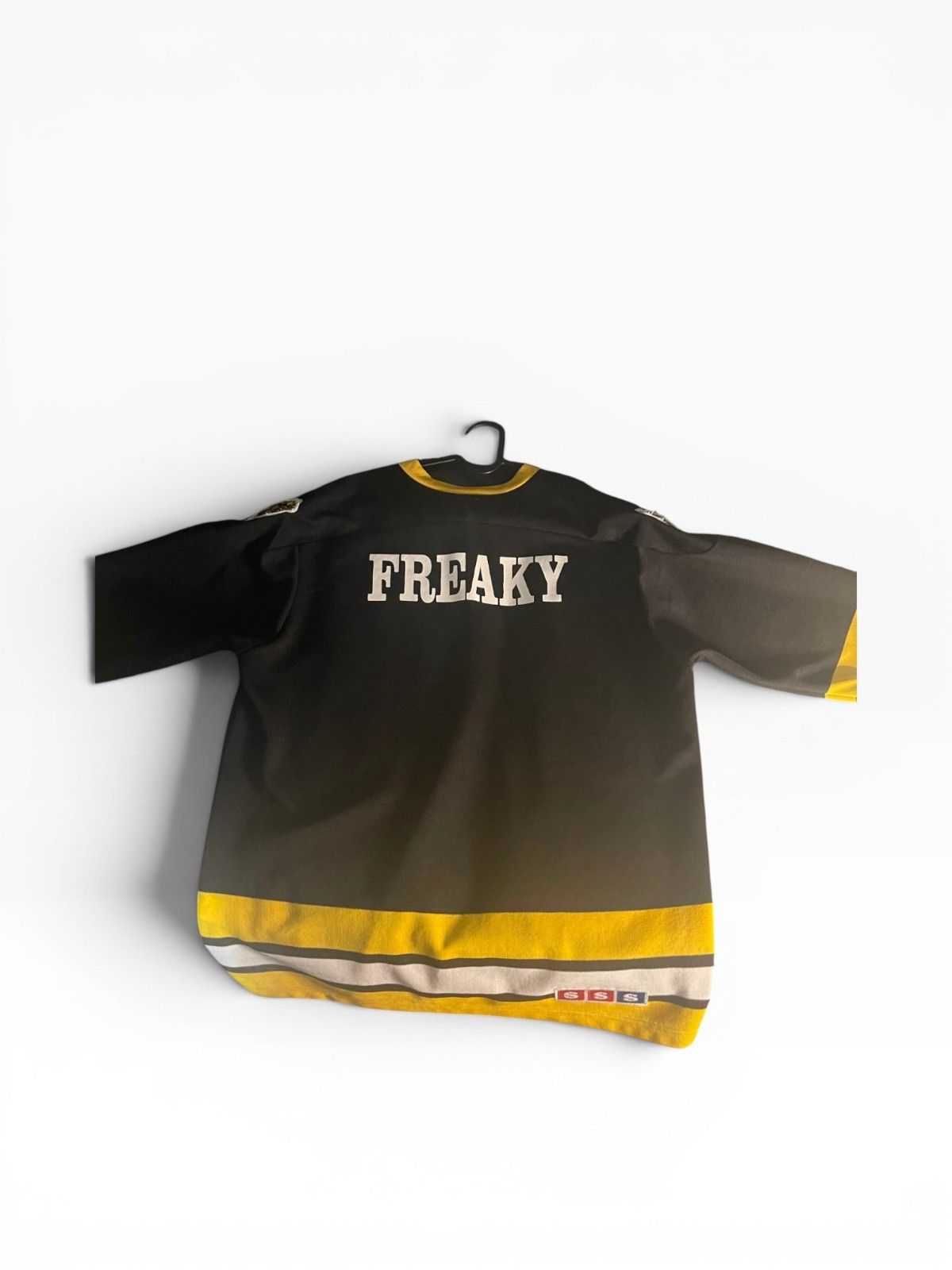Supreme Supreme Freaky Hockey Jersey Black Yellow SS17 Large Size US L / EU 52-54 / 3 - 9 Thumbnail