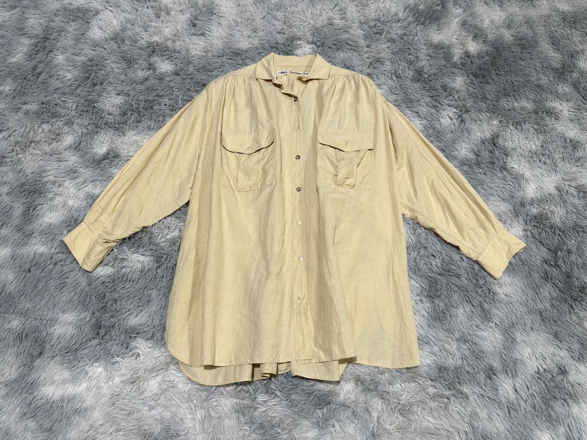 Comme des Garcons 🔥80s Archived Comme Des Garcons Oversized Poplin Shirt Size US XXL / EU 58 / 5 - 4 Thumbnail