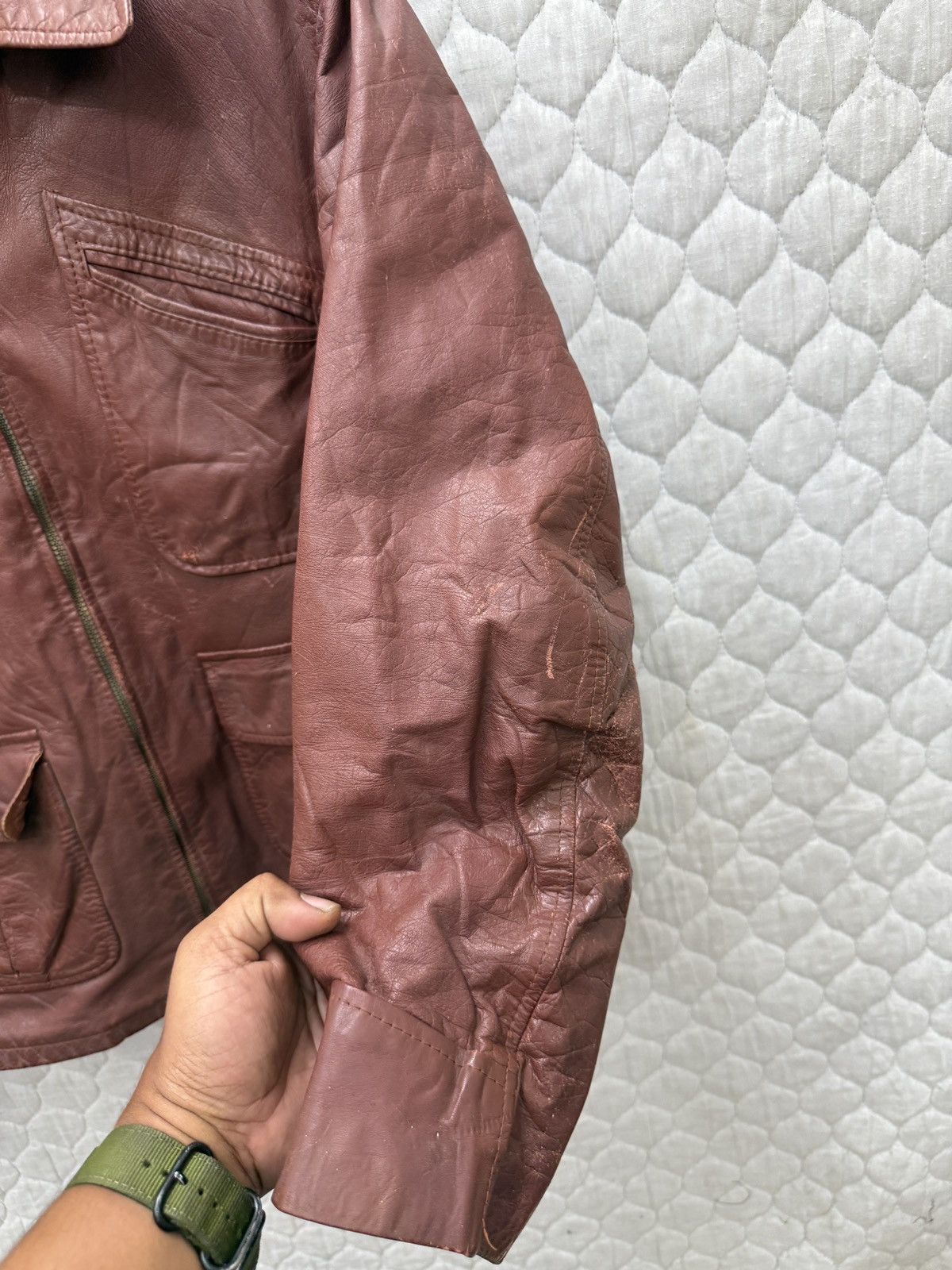Sears 🔥🔥🔥ARCHIVE VINTAGE SEARS LEATHER JACKET Size US S / EU 44-46 / 1 - 11 Thumbnail
