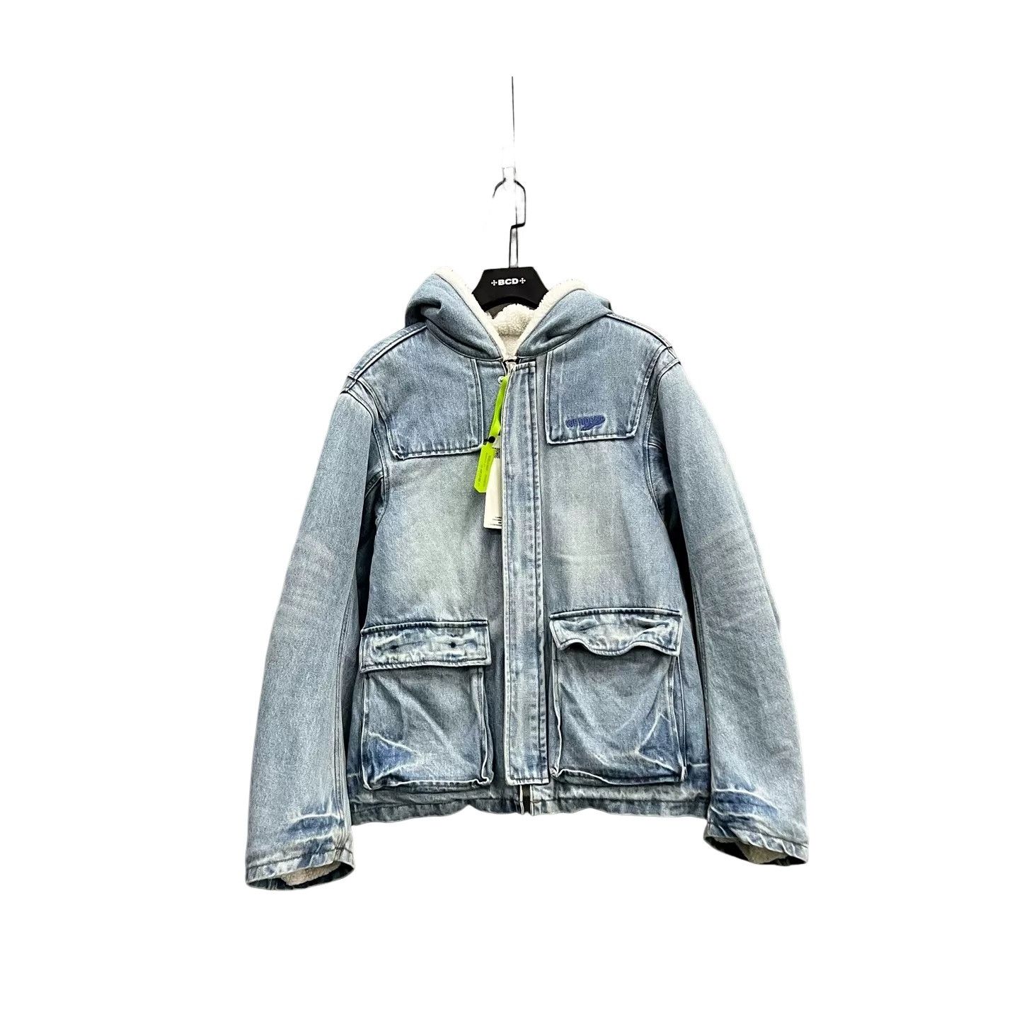 WE11DONE WE11DONE Washed Hooded Sherpa Denim Jacket XS Size US XS / EU 42 / 0 - 1 Thumbnail