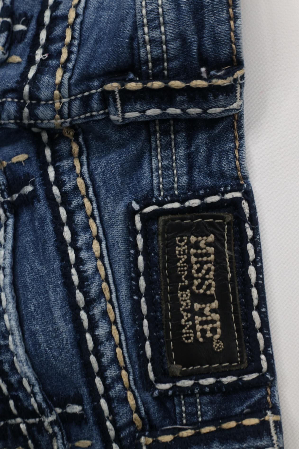 Miss Me Miss Me Thick Stitch Stretch Skinny Leg Denim Jeans Blue Size 26" / US 2 / IT 38 - 15 Thumbnail