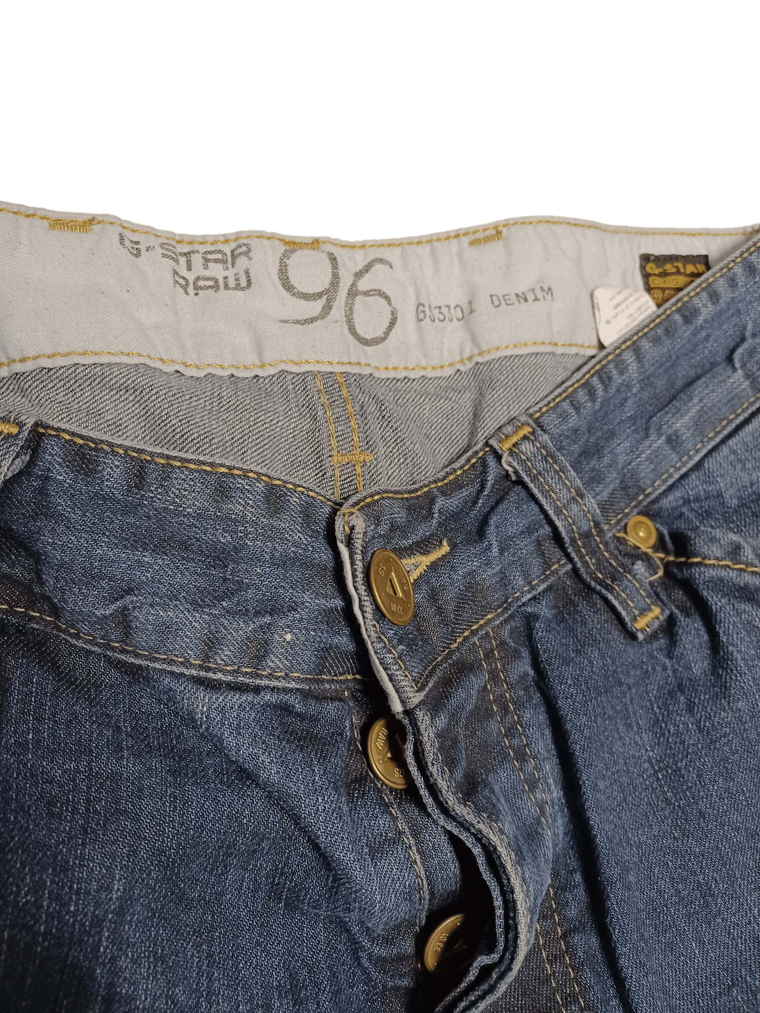 G-Star G STAR RAW 96 VINTAGE BIGLOGO W34 L 32 JEANS DENIM Size US 34 / EU 50 - 4 Thumbnail