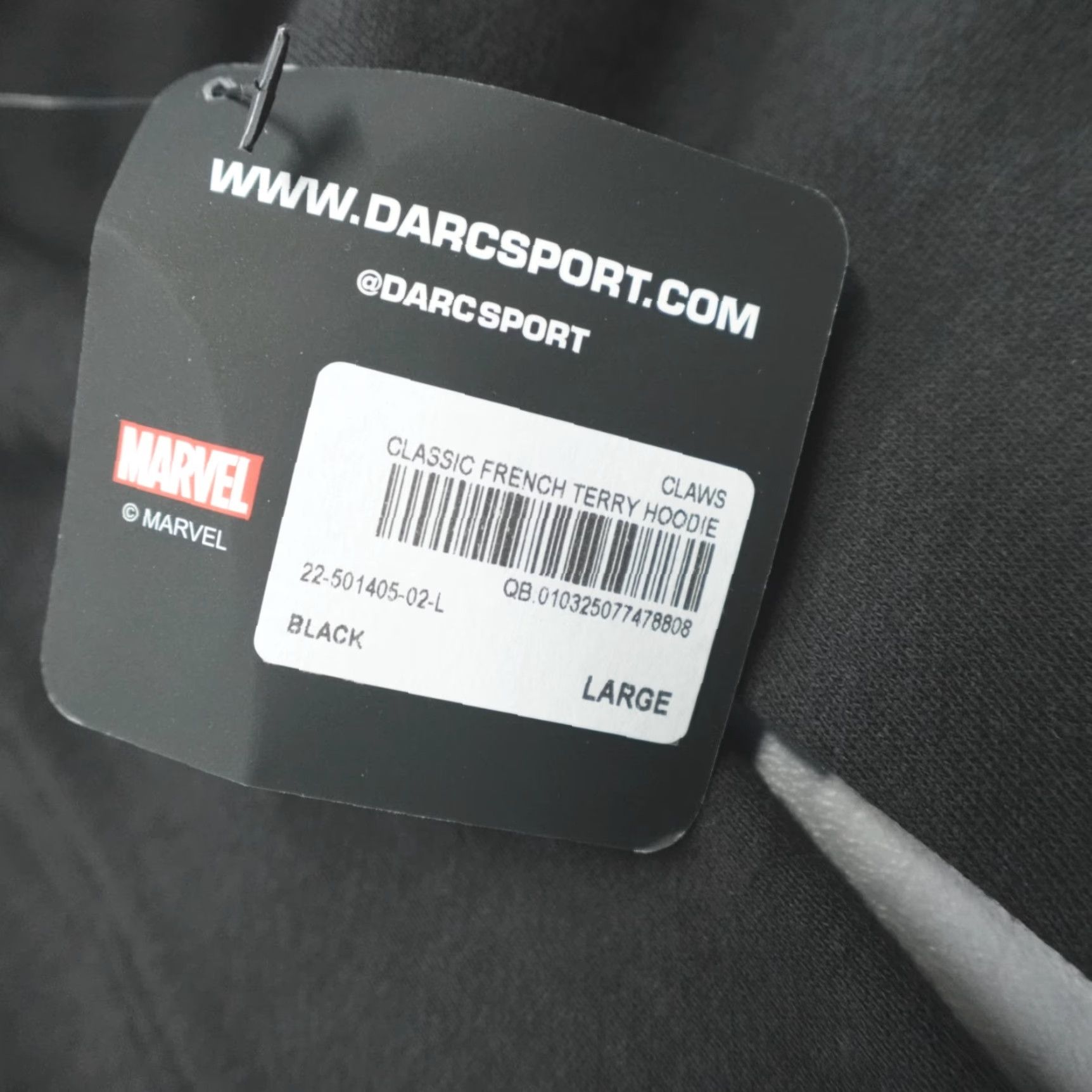 Darc Sport Darc Sport Marvel Wolverine Hero Elite Fleece Hoodie Men's Size L Black Limited Size US L / EU 52-54 / 3 - 4 Thumbnail