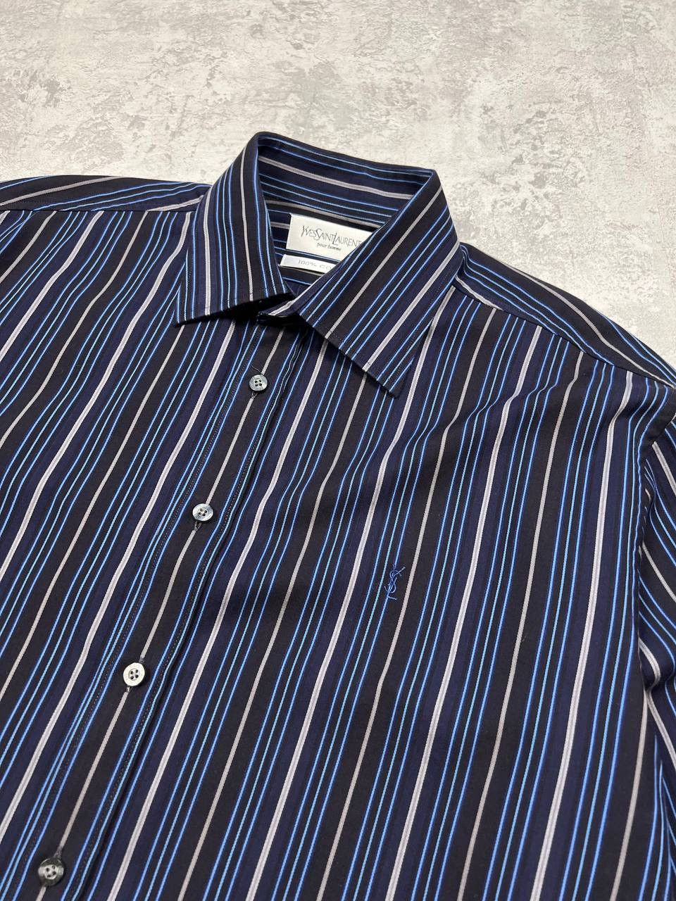Yves Saint Laurent Yves Saint Laurent Striped Shirt Size US M / EU 48-50 / 2 - 7 Thumbnail