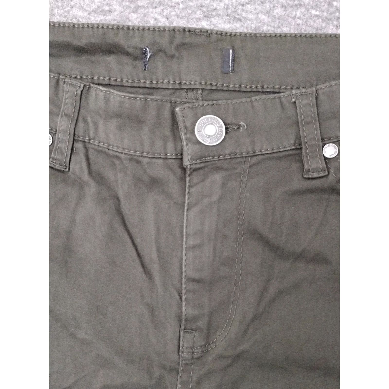Buffalo David Bitton Buffalo David Bitton Jeans Olive Green Skinny Stretch 6 Women Cotton Blend Denim 28 Inseam Mid Rise Button Zipper 5-Pocket Classic Size 28" / US 6 / IT 42 - 3 Thumbnail