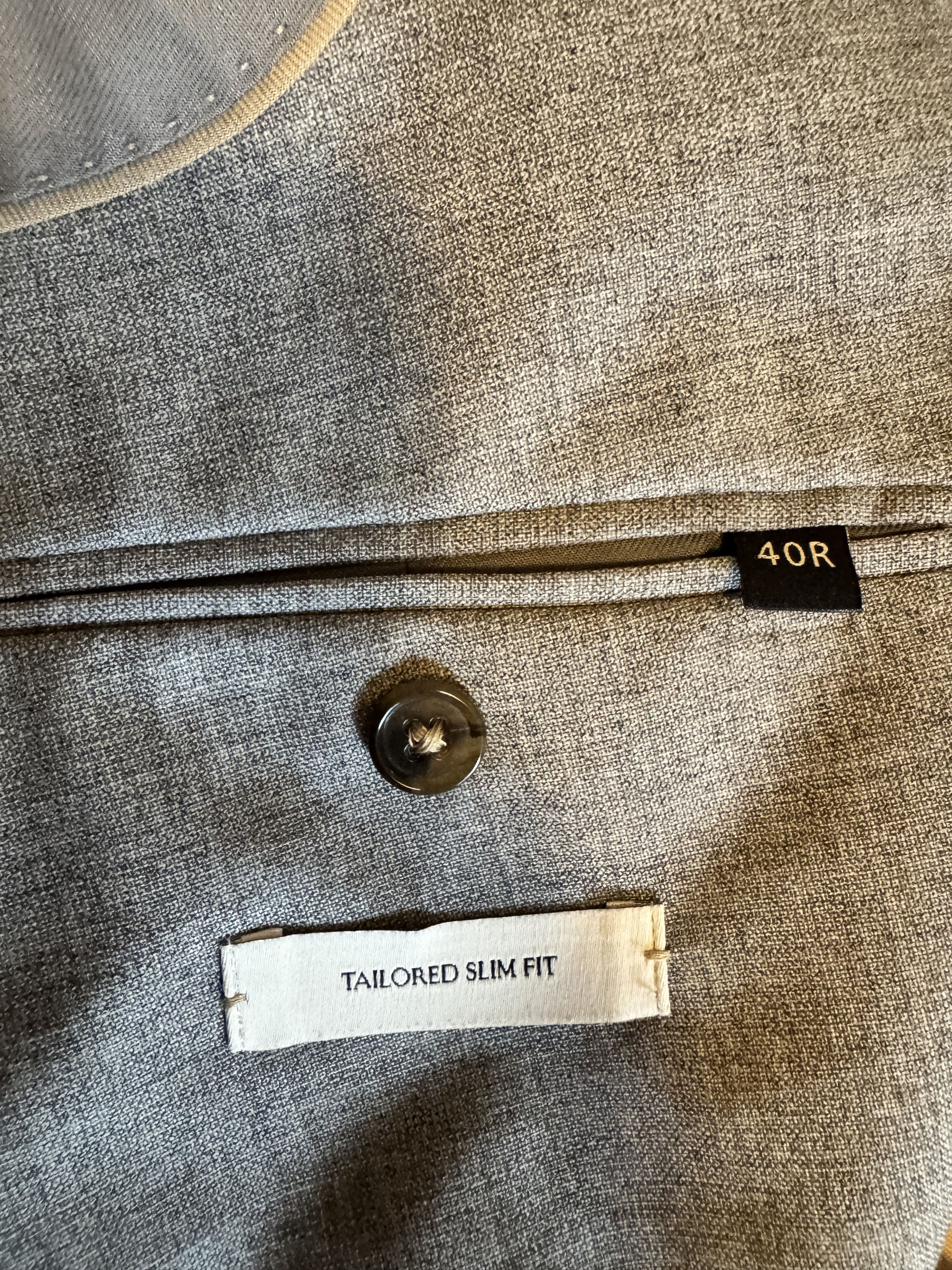 Banana Republic Banana Republic Rustico Gray Double-Breasted Suit 40R / 34 Size 40R - 5 Thumbnail