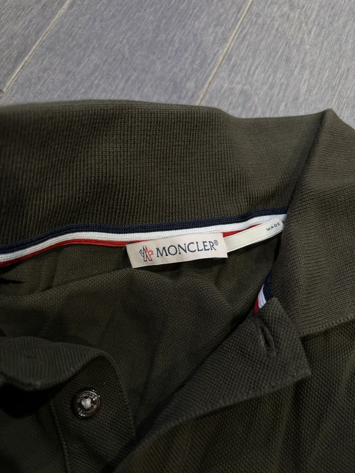 Moncler Moncler polo shirt green medium Size US M / EU 48-50 / 2 - 2 Thumbnail