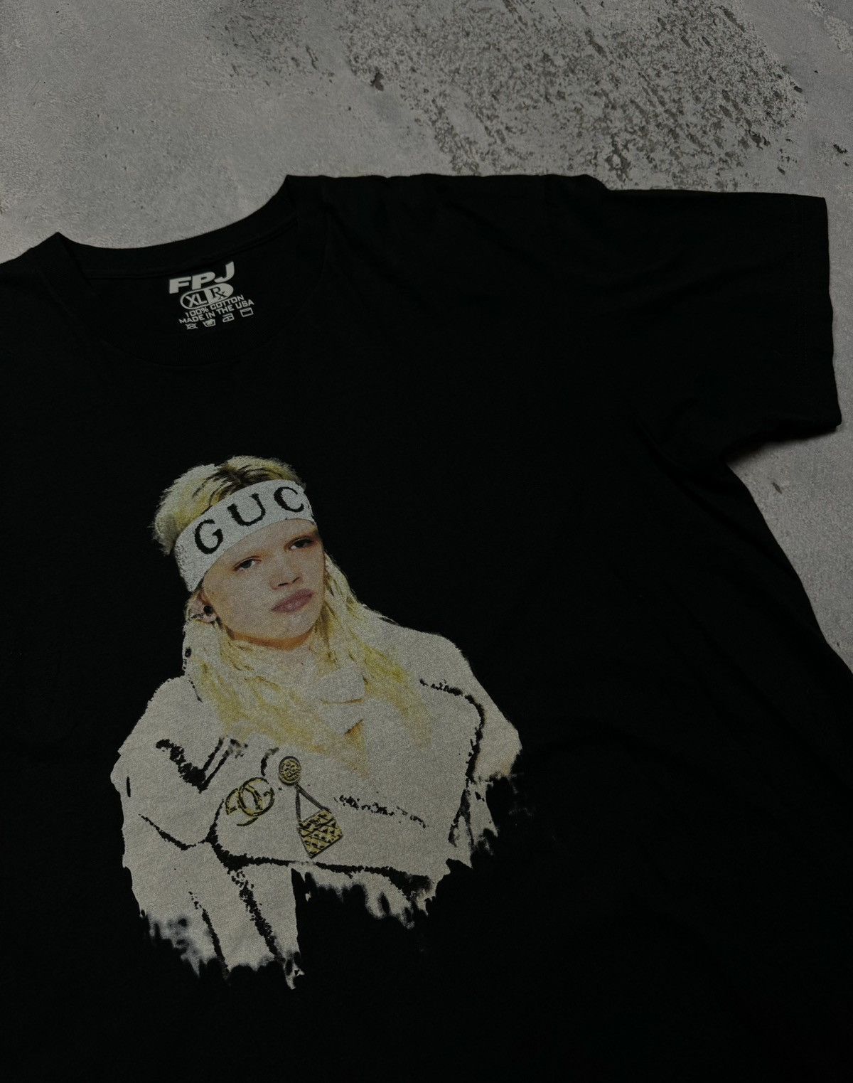 Vintage T shirt made in USA with nice print Gucci model hype rare Size US XL / EU 56 / 4 - 2 Thumbnail